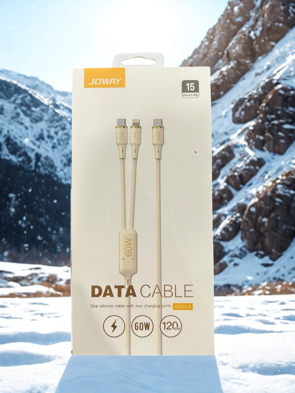 🔥 60W Ultra-Compact Dual-Port Charging Cable - 12cm (CC012) 🔥